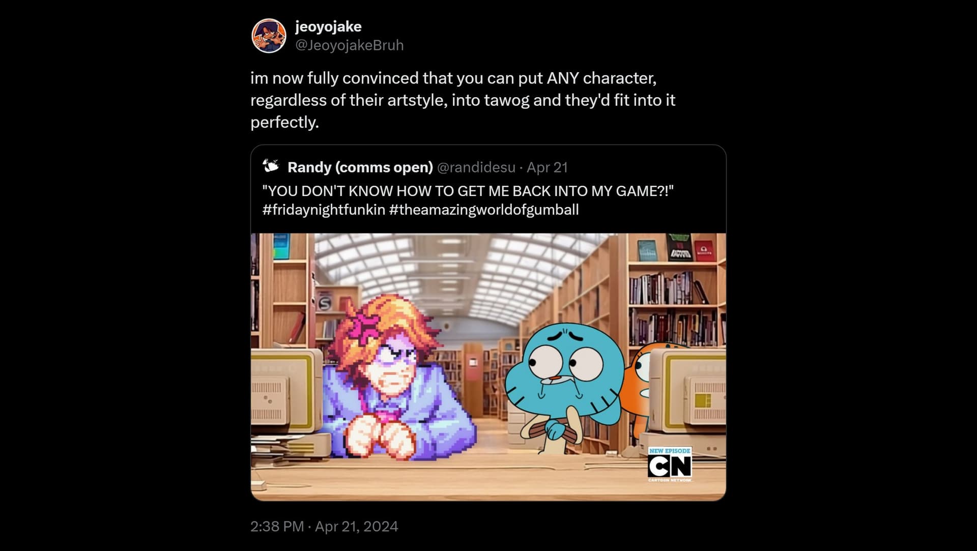 The Amazing World of Gumball Crossovers