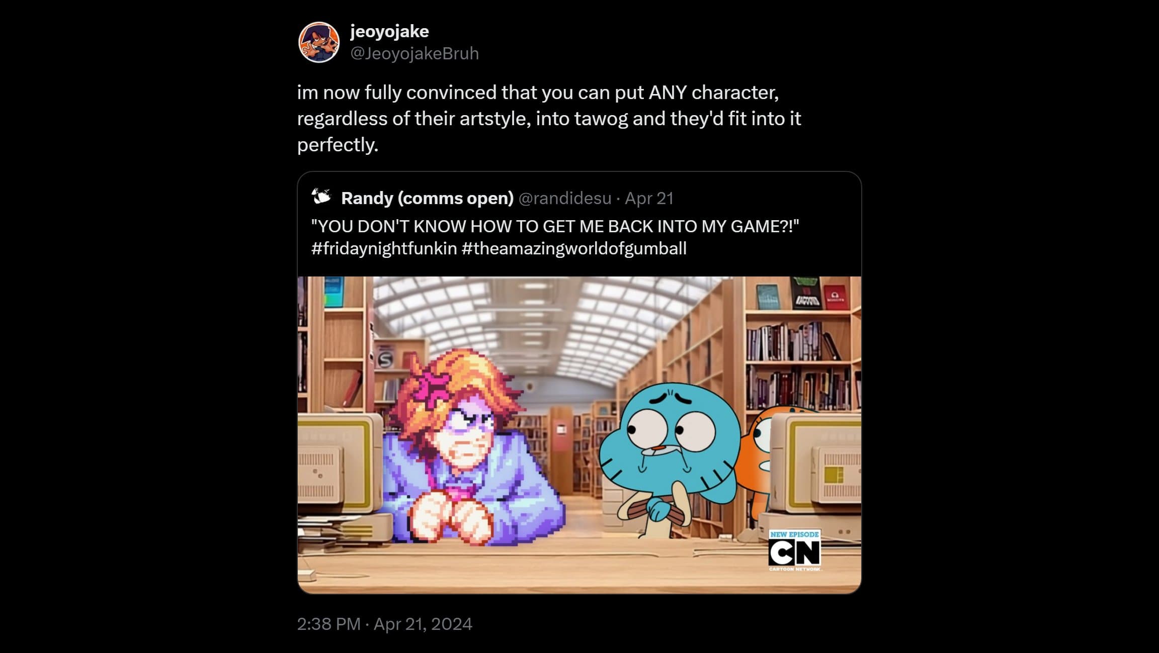 The Amazing World of Gumball Crossovers
