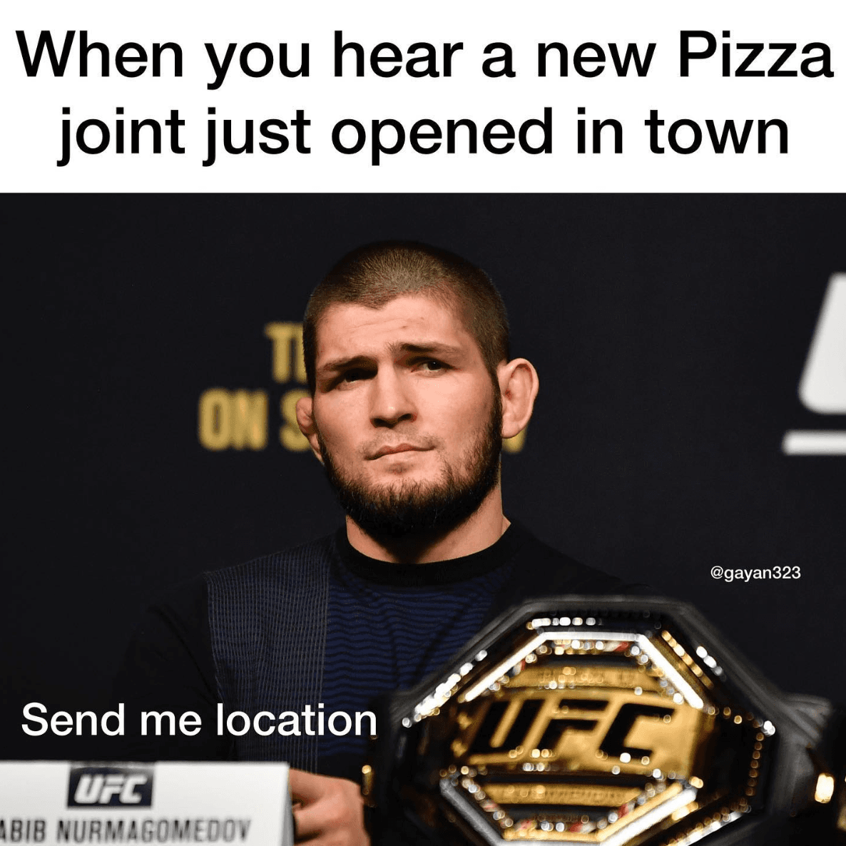Khabib: Send Me Location